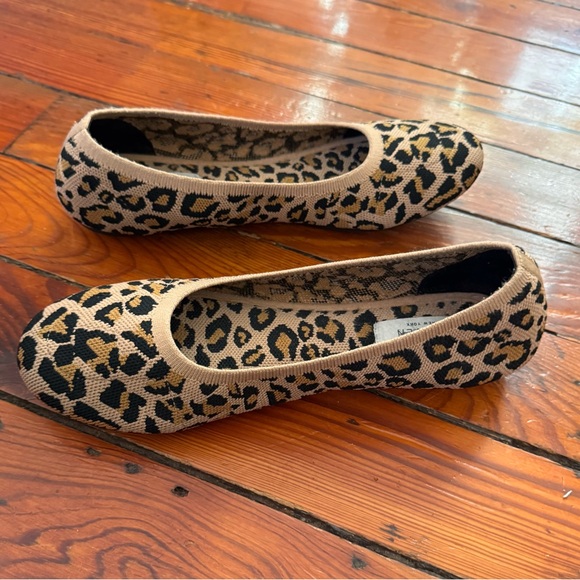 Steven New York by Steve Madden Leopard Print Bandour Ballet Flats Size 10 - Picture 3 of 7